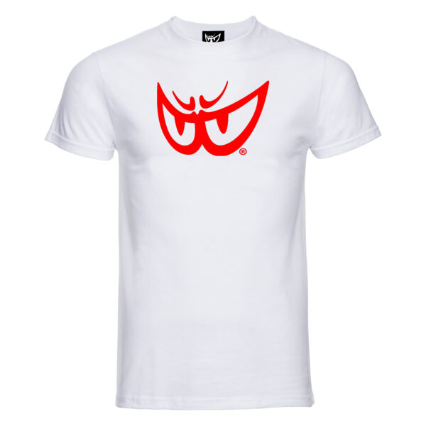 t-shirt in cotone biologico con logo rosso