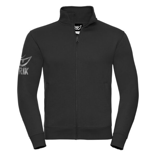 Felpa Nera Full Zip Uomo