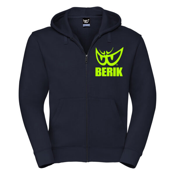 felpa nera uomo con cappuccio e zip