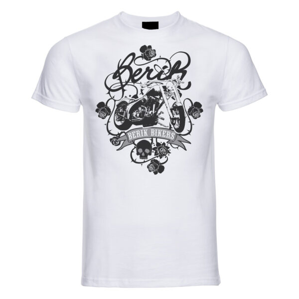 t-shirt bianca uomo con grafica old style