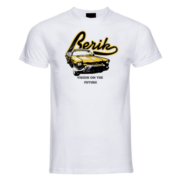 t-shirt bianca uomo con grafica old style america