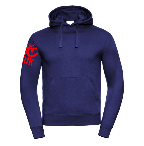 felpa blu uomo con cappuccio Berik Sleeve Logo
