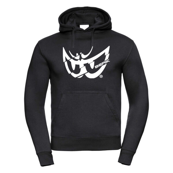 Felpa nera uomo con cappuccio Rivisited Logo