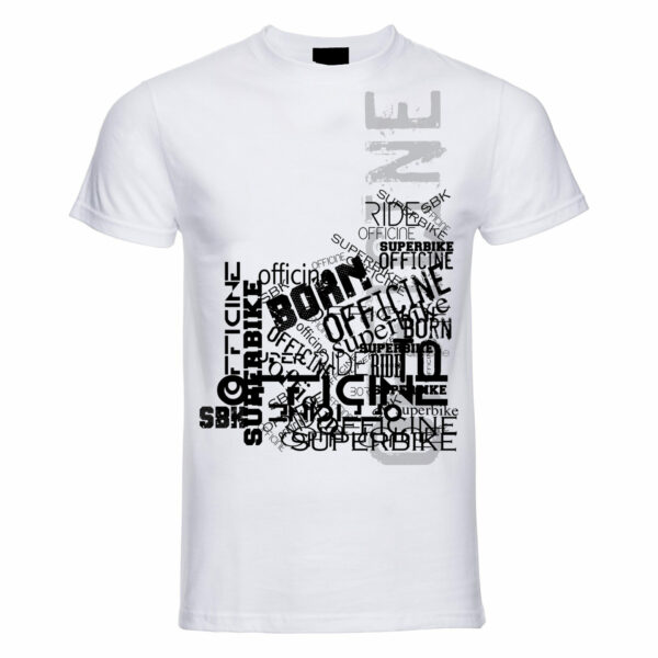 T-shirt bianca da uomo Street