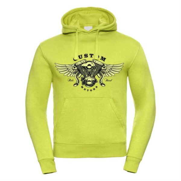felpa acid lime con cappuccio SOUL RACE