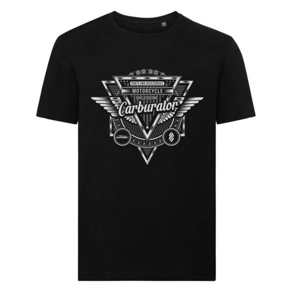 T-shirt Nera da uomo con grafica American/UK Style