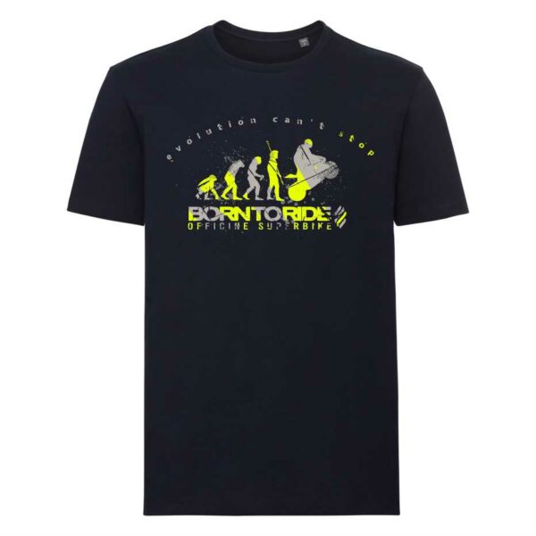 T-shirt blu in cotone uomo EVOLUTION Style