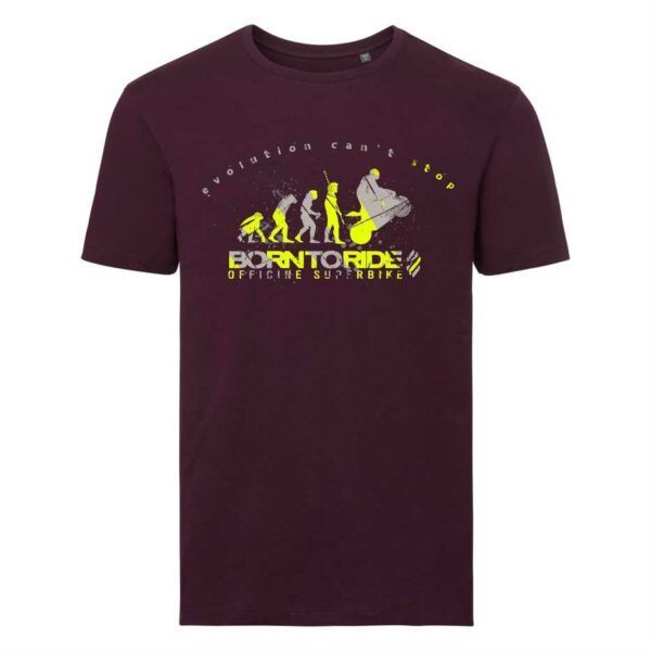 T-shirt bordeaux uomo EVOLUTION Style