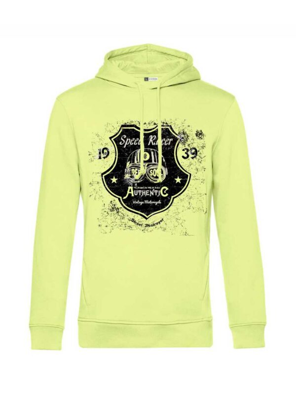 felpa lime con cappuccio SOUL RACE