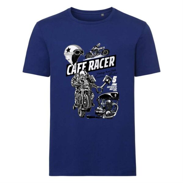 T-shirt Blu in Cotone Rock Style