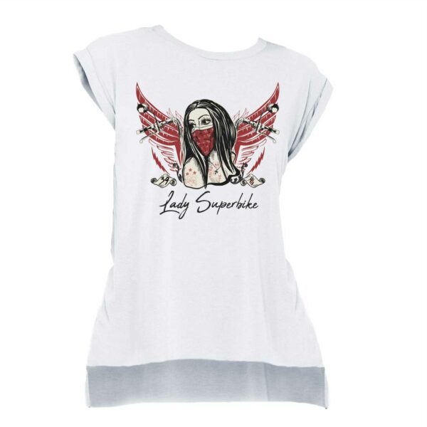 t-shirt LADY SUPERBIKE Style