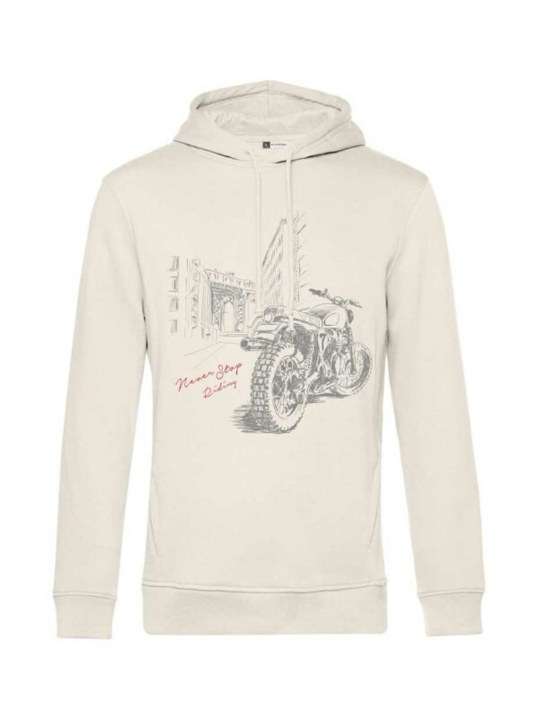 felpa uomo con cappuccio e grafica Elegance Style