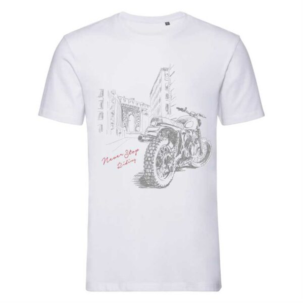 T-shirt Bianca in Cotone Uomo Elegance Style