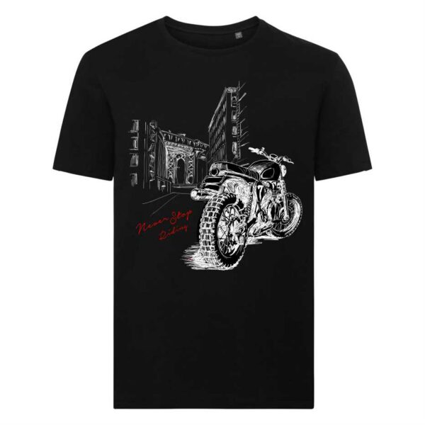 T-shirt Nera in Cotone Uomo Elegance Style