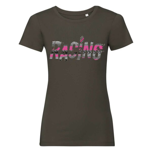 maglia aderente da donna verde militare
