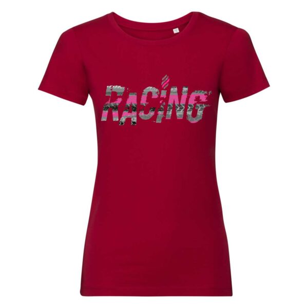 maglia rossa aderente da donna