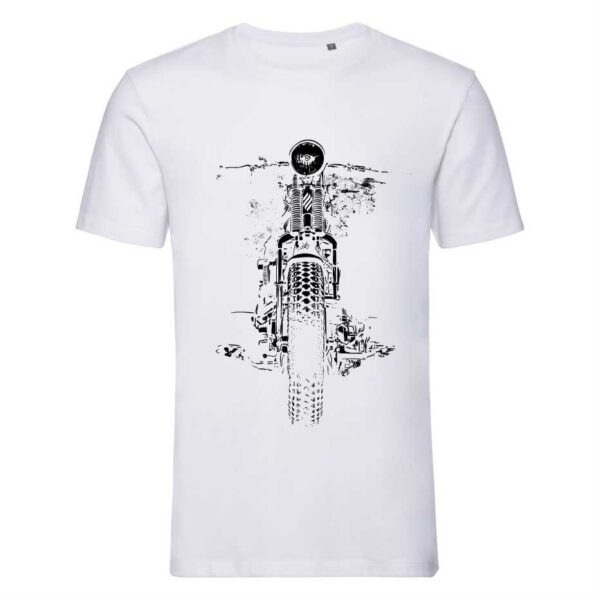 T-shirt Bianca In Cotone Uomo Elegance
